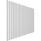 Ekena Millwork 48H x 1/2T Adjustable PVC Slat Wall Panel Kit w/ 2W Slats, Unfinished contains 22 Slats SWP66X48X0500UN - alternate 2